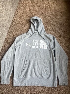 The North Face Men's Light Gray Logo Hoodie